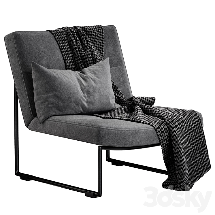 Hebbes armchair By Harvink 3DS Max Model - thumbnail 2
