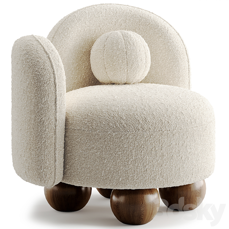 Armchair Manon by NohoHome 3D Model Free