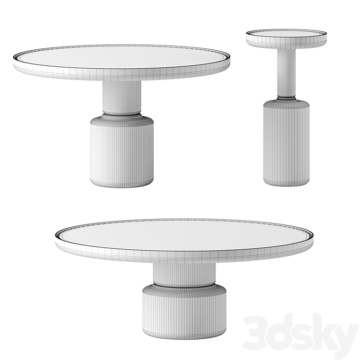 Torus Coffee Tables by District Eight 3D Model