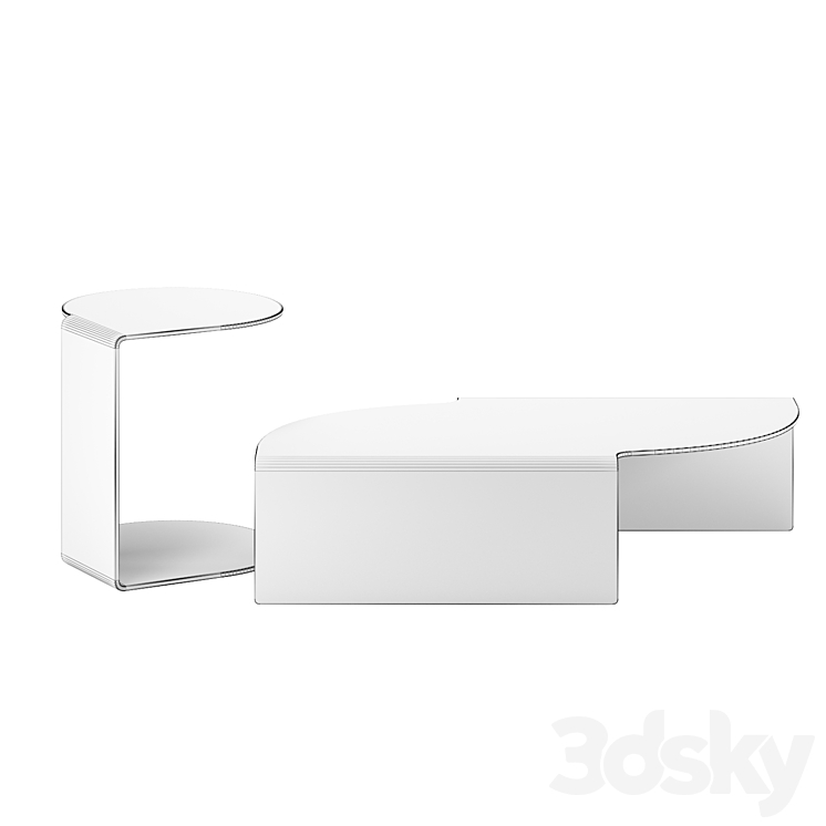MERIAN | Coffee Tables by Calligaris 3D Model Free