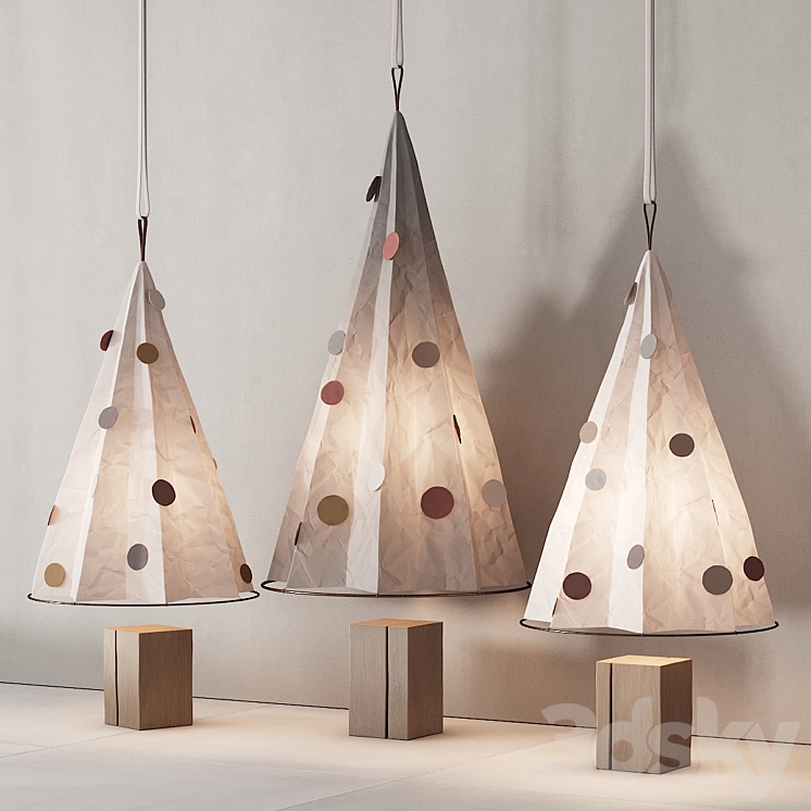 237 happy new year 01 modern christmas trees 01 3D Model