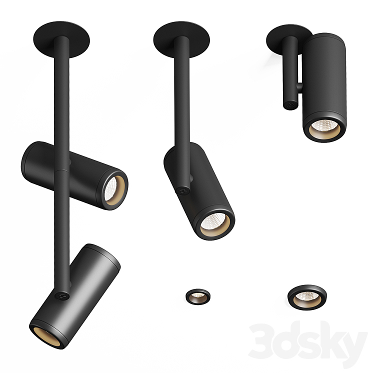 Modular Lighting Instruments Medard 3D Model