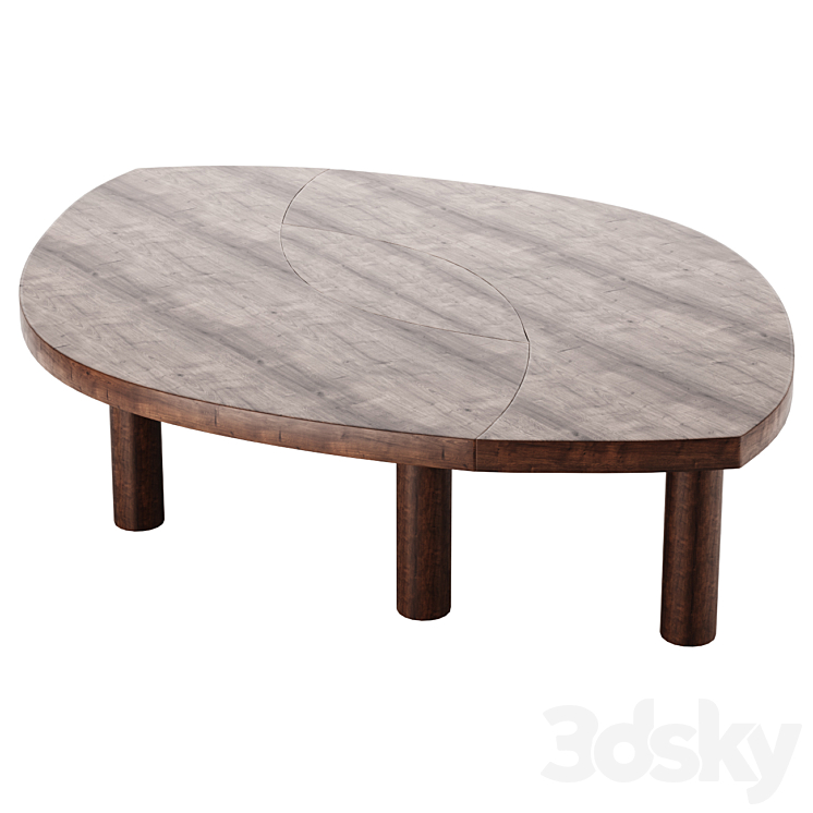Coffee table Pierre Chapo 'T22C' - 1972 coffee table 3D Model