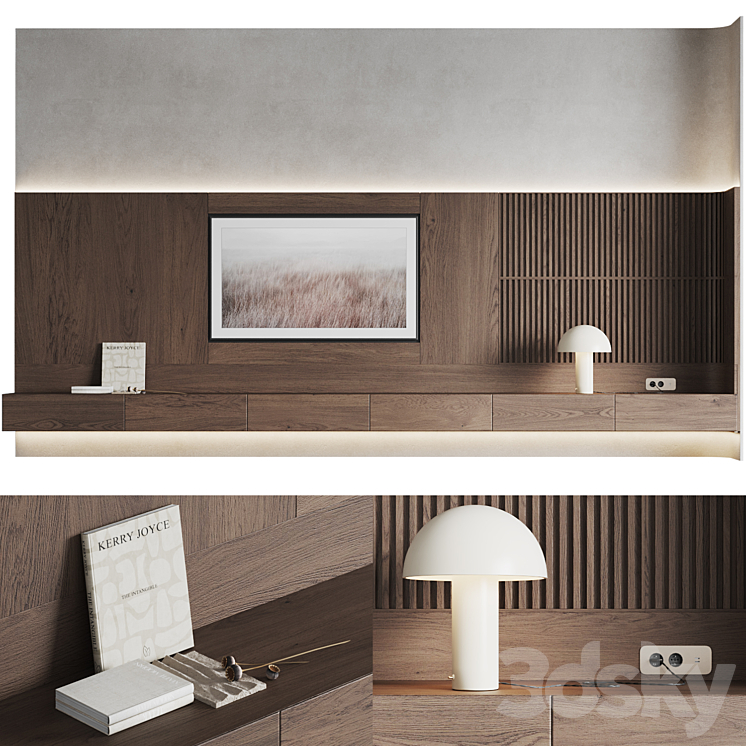 TV wall Tokipan 3D Model