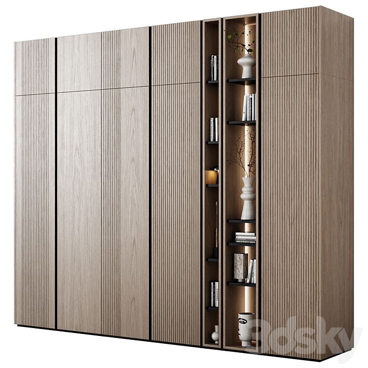 Modular wardrobes in modern style 62 3DS Max Model - thumbnail 2