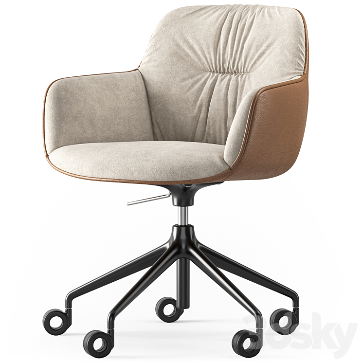 Calligaris Cocoon soft office chair 3D Model