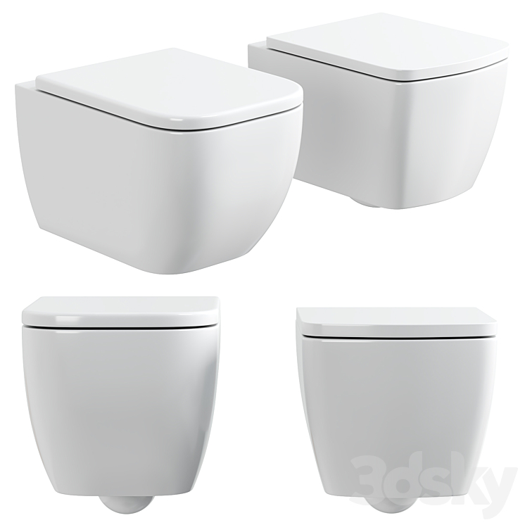 Wall hung toilet Allen Brau Infinity and Liberty 3D Model