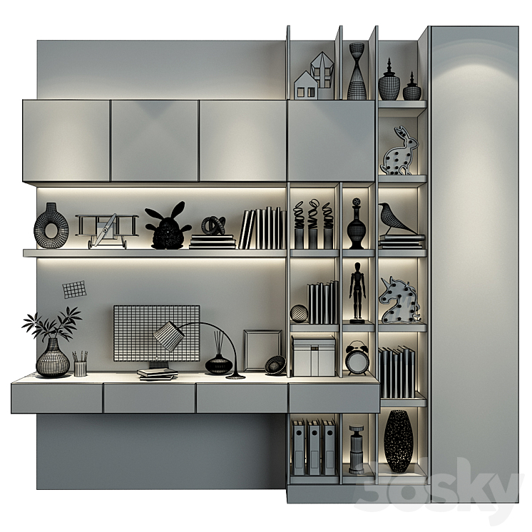 Furniture for children 0587 3D Model Free