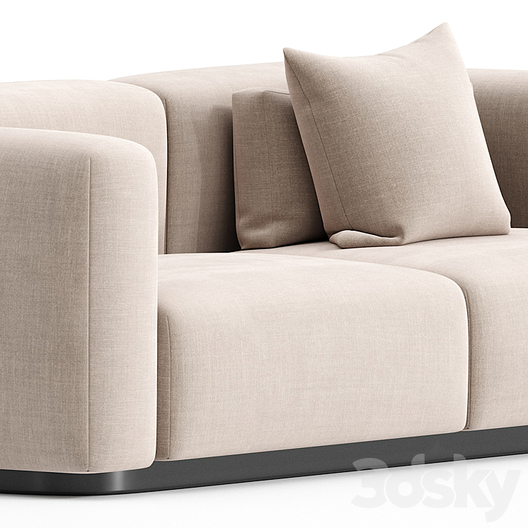 Soft Modular Sofa by Vitra 3D Model