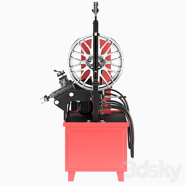 Stand for straightening alloy wheels 3D Model Free