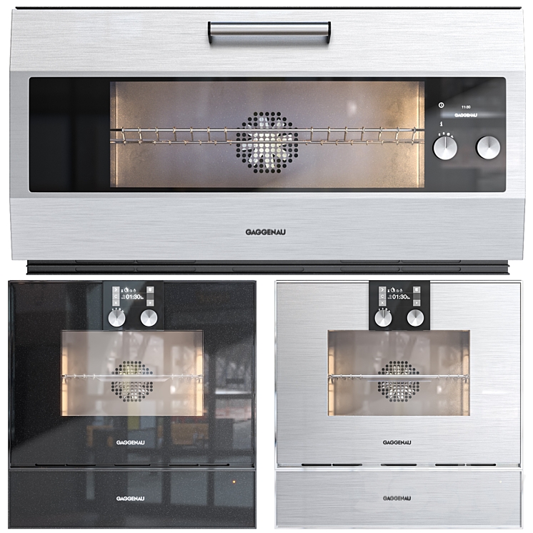 gaggenau oven set Kitchen appliance 3D model