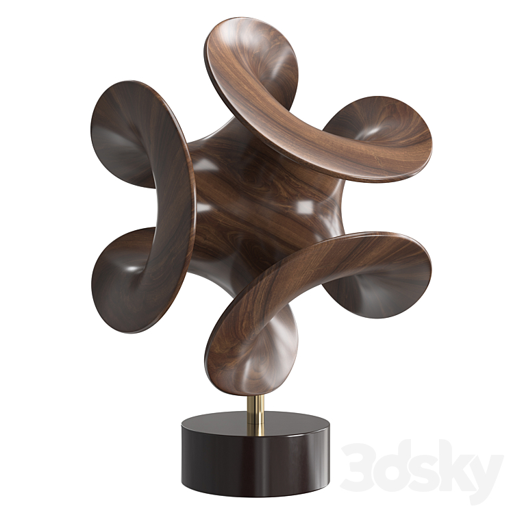 Abstract sculpture by Robert Longhurst Sculpture 3D model