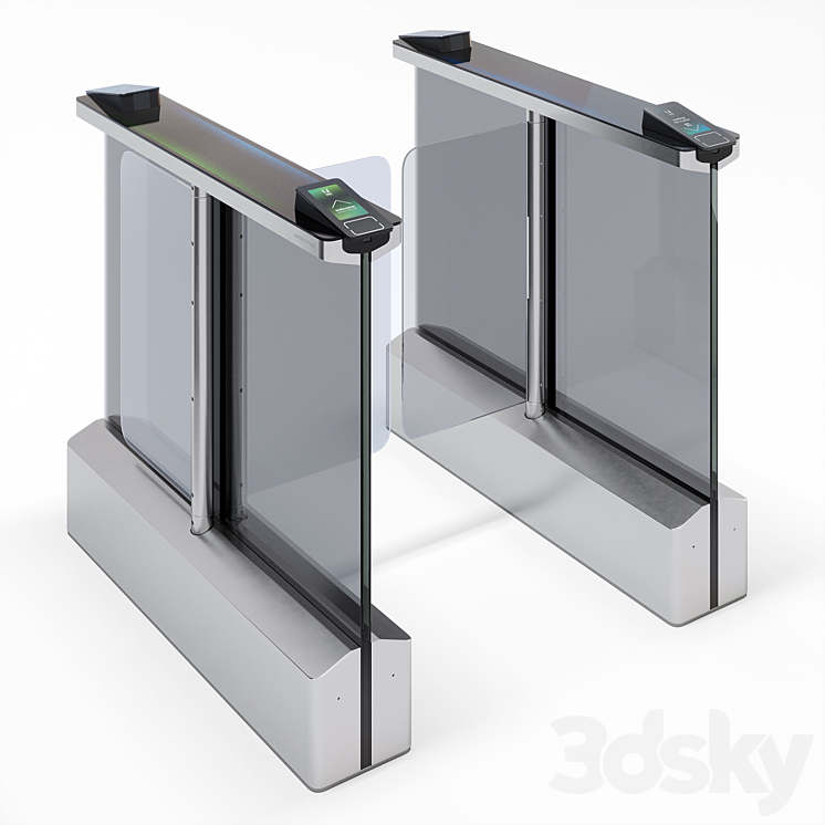 swing turnstile 3D Model Free