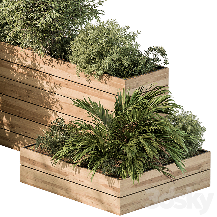 Plant Box - Outdoor Plants 487 3DS Max