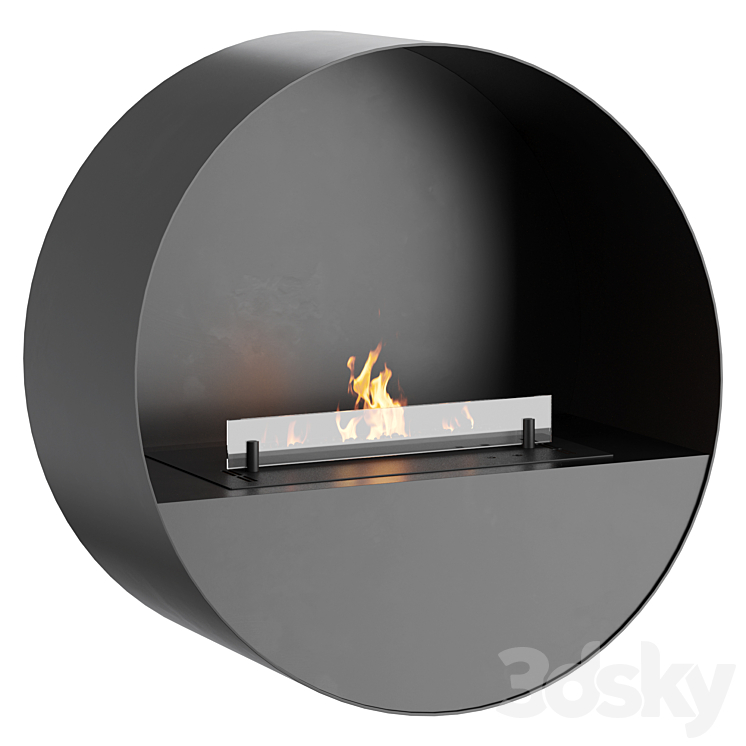 Planika BUBBLE WALL & FLOOR | Fireplace 3D Model