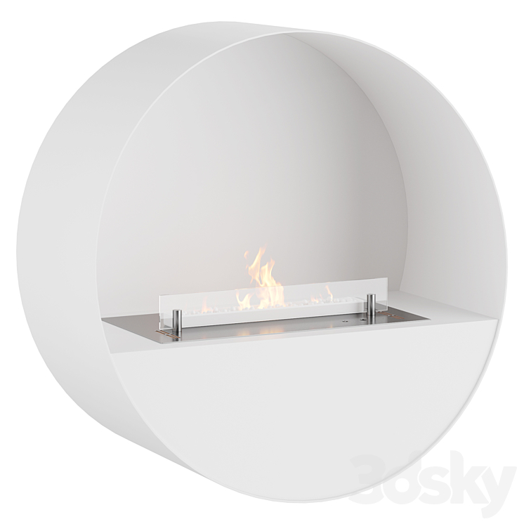 Planika BUBBLE WALL & FLOOR | Fireplace 3DS Max Model - thumbnail 2