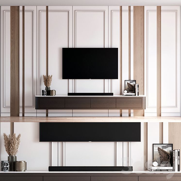 TV Wall 27 3D Model