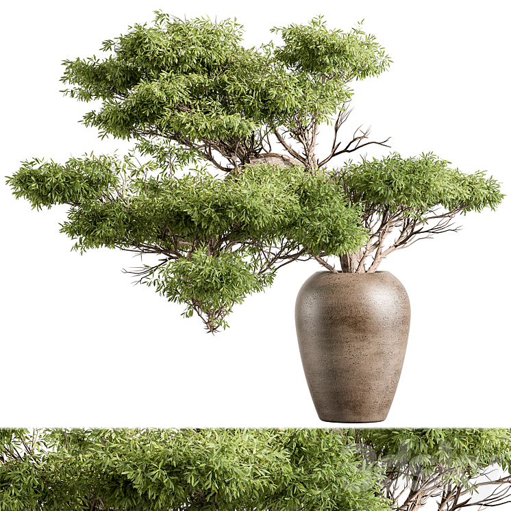 Bouquet – Green Branch 116 3D Model