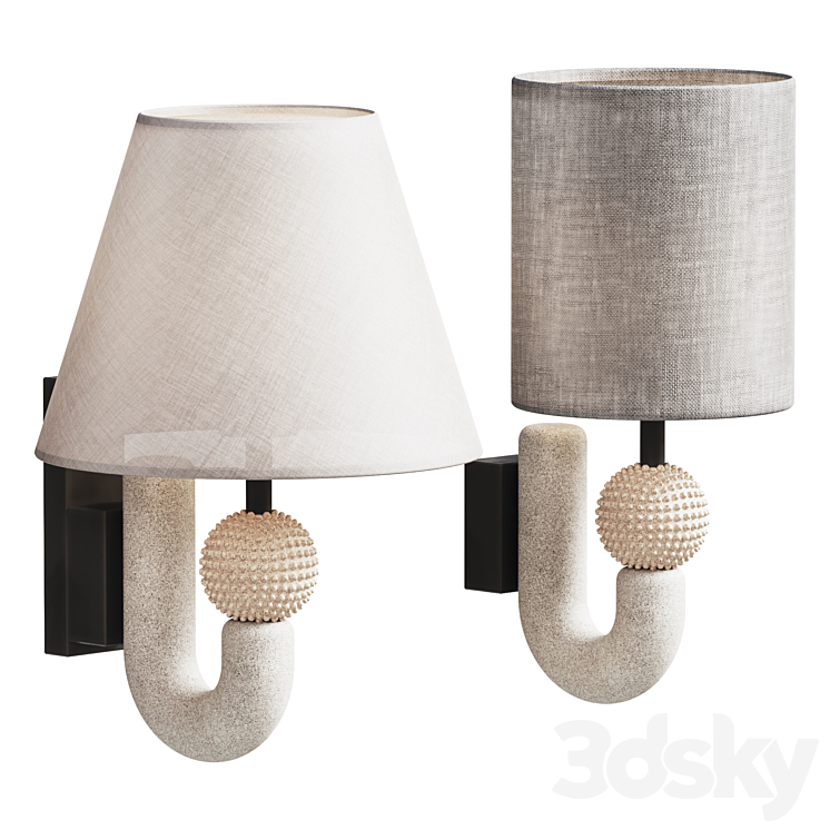 Sconce Carlo and Sconce Carlo Enlarged 3D Model