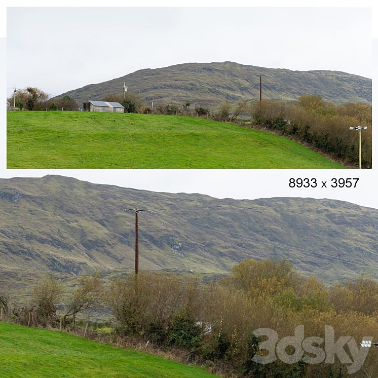 Autumn panorama. View of a private house in the mountains. - Panorama ...