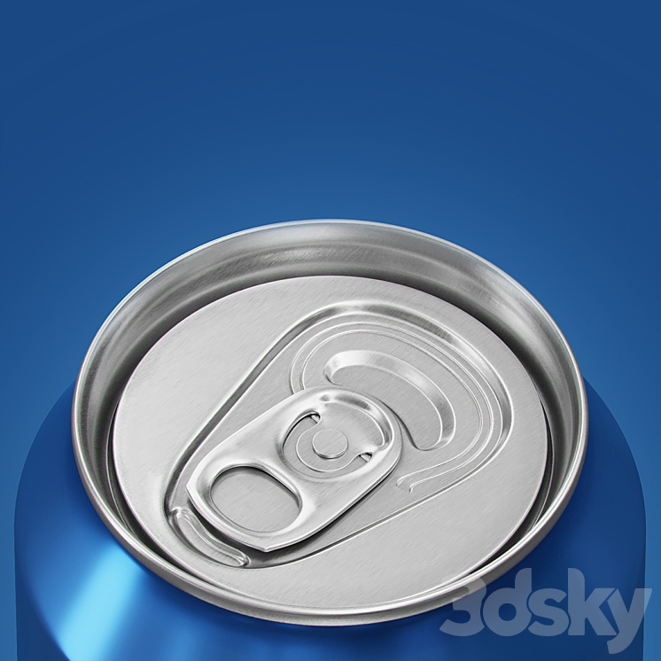Aluminum Can 355ml 12oz Food and drinks 3D model
