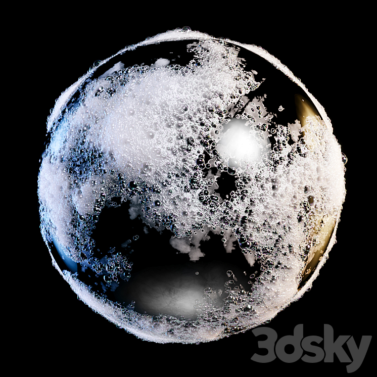 Water and foam 3D Model