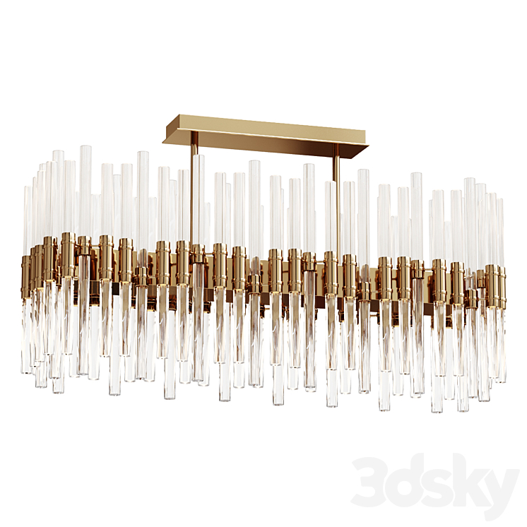 Chandelier VERGA RECTANGLE Lamp 3D Model