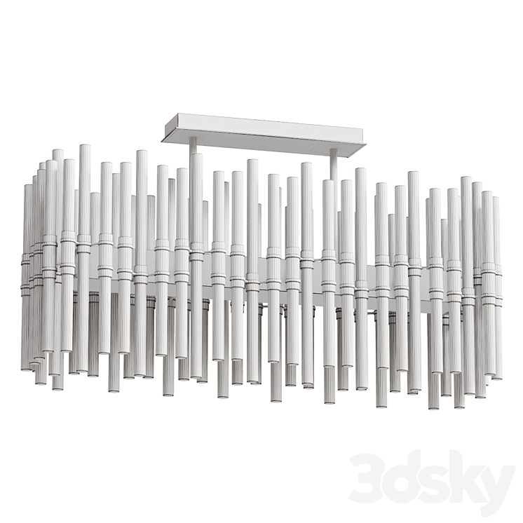 Chandelier VERGA RECTANGLE Lamp 3D Model