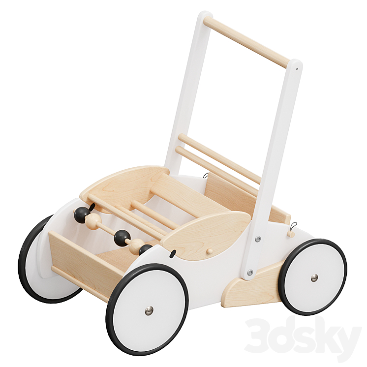 Wooden Baby Toy Walker Toy 3D model