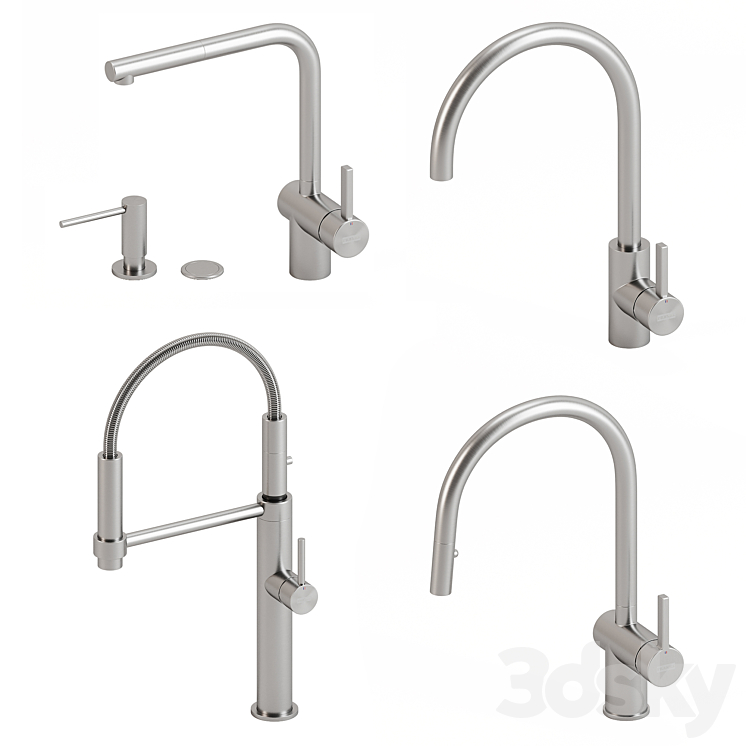 Franke kitchen faucets 3DS Max Model - thumbnail 2