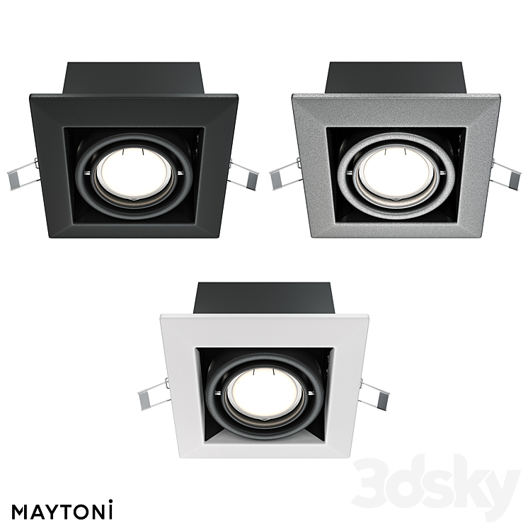 Recessed luminaire Metal Modern DL008-2-01-B;DL008-2-01-S;DL008-2-01-W ...