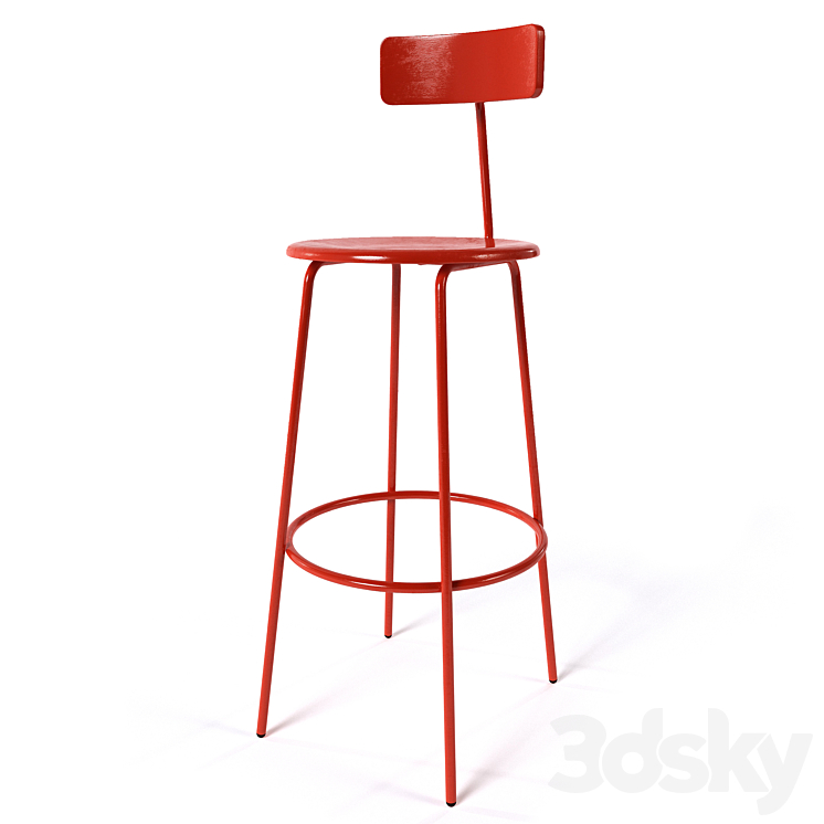Bar Table And Chair Table + Chair 3D model