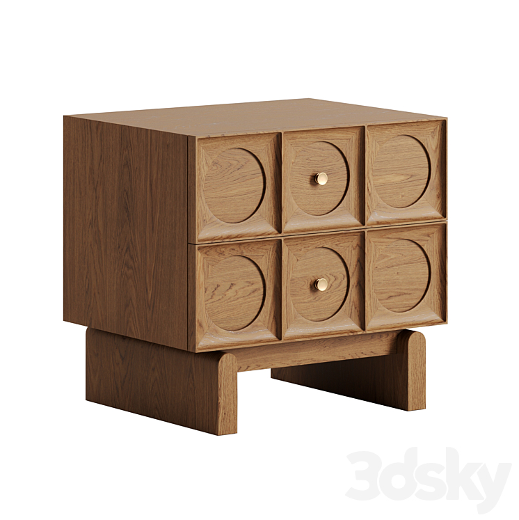 Marcel Bedside Table by Soho Home 3D Model