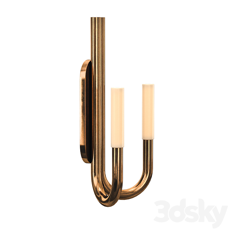 ROUSSEAU DOUBLE SCONCE 3D Model Free