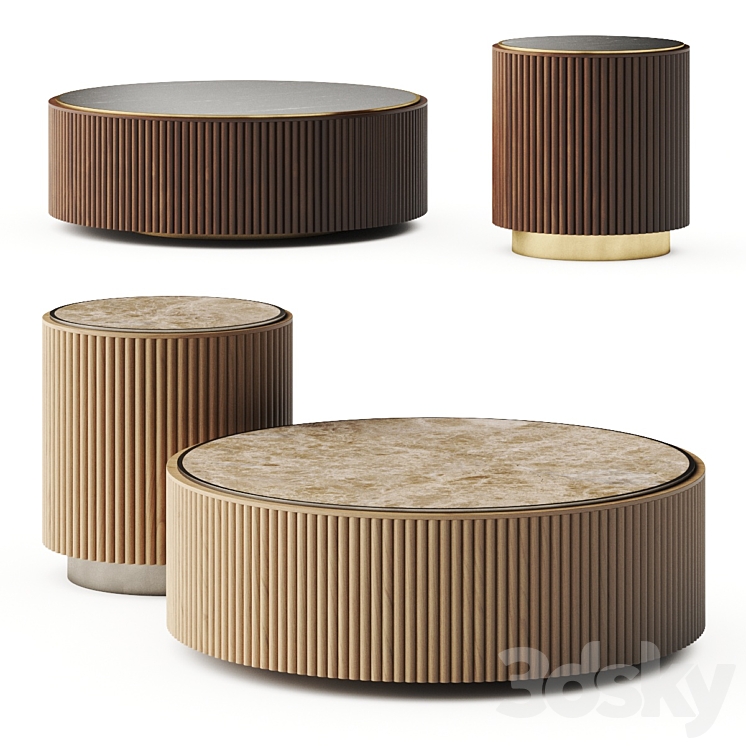 Ana Roque Plum Coffee Tables 3DS Max - thumbnail 1