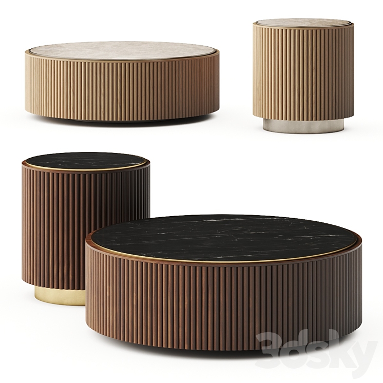 Ana Roque Plum Coffee Tables 3DS Max - thumbnail 2