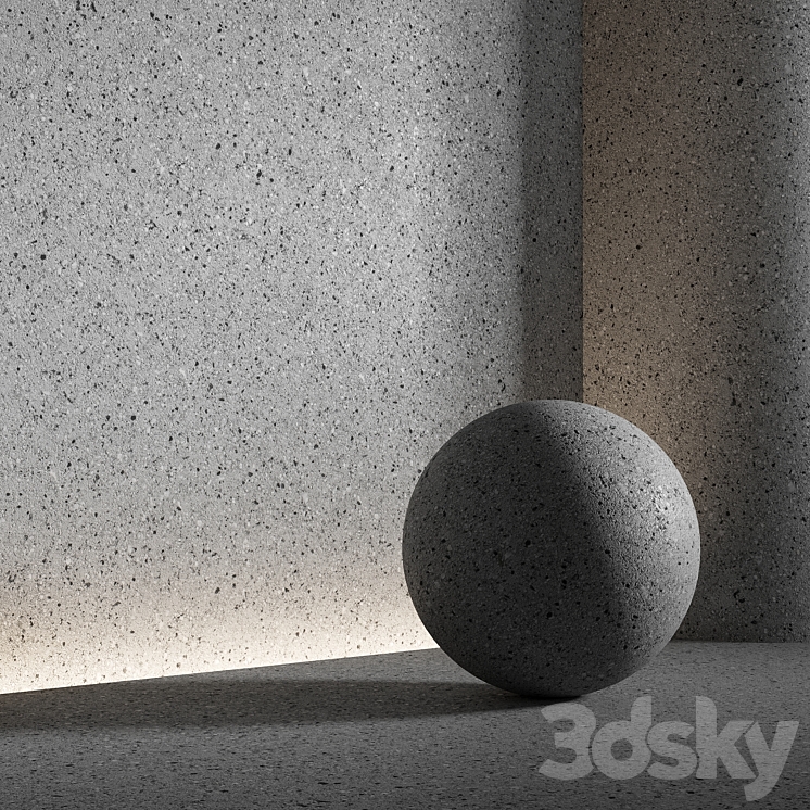 Stone material. 30 pbr seamless 3D Model