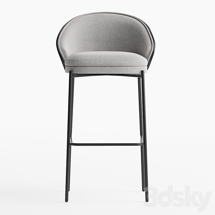 Easy stool Kave Home 3DS Max - thumbnail 2