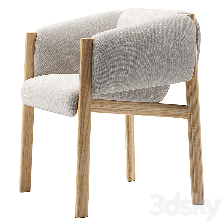 Plumon Dining Chair \/ Kettal 3D Model Free