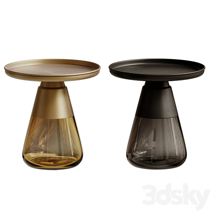 Contemporary Glass Table Perfect for a side or coffee table 3D Model