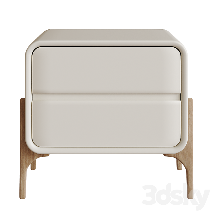 Modern Nightstand 3DS Max - thumbnail 2
