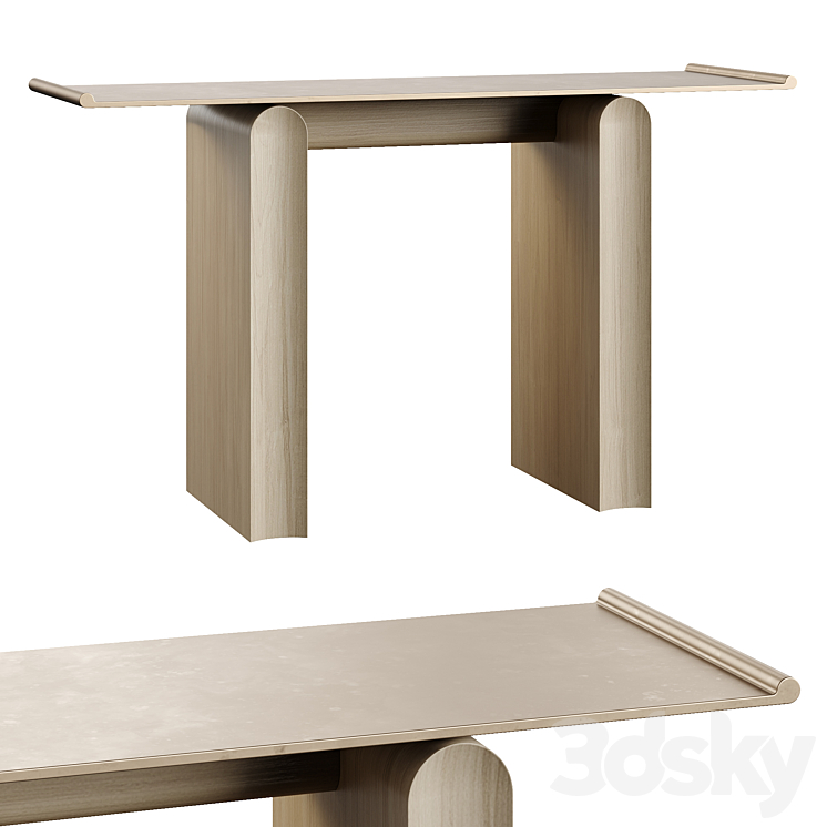 District Eight D8 Tonkin Console Table 3D Model