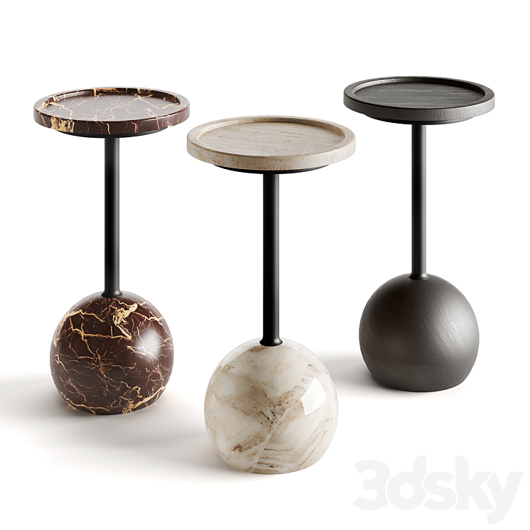 Four Hands Viola Accent Table 3DS Max Model - thumbnail 1