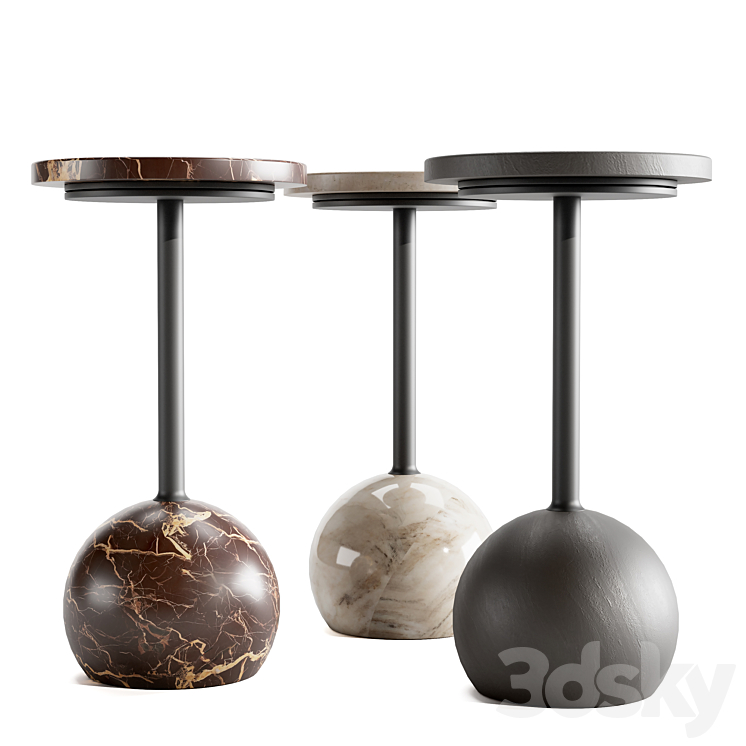 Four Hands Viola Accent Table 3DS Max Model - thumbnail 2