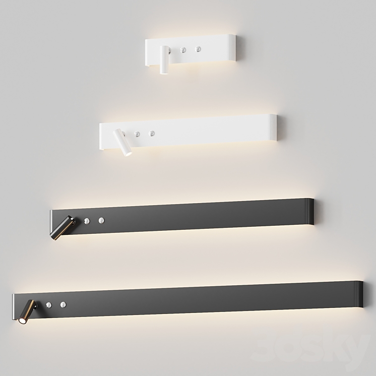 Almara – Modern Bedside Wall Lamp Sconce 3D Model