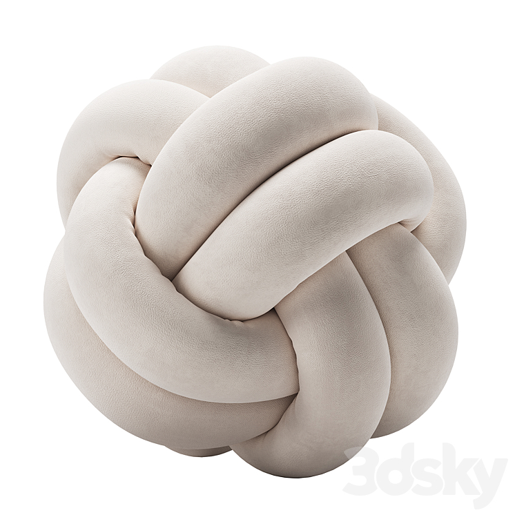 Knot Pillow 2 Layers 3D Model Free