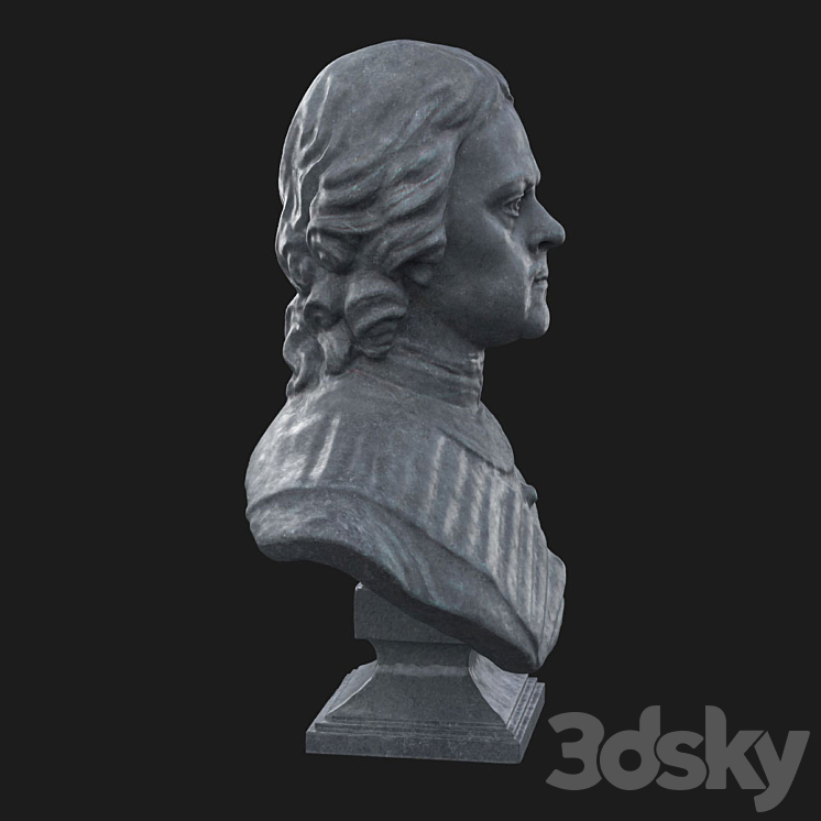 Bust of Peter the Great 3DS Max - thumbnail 2