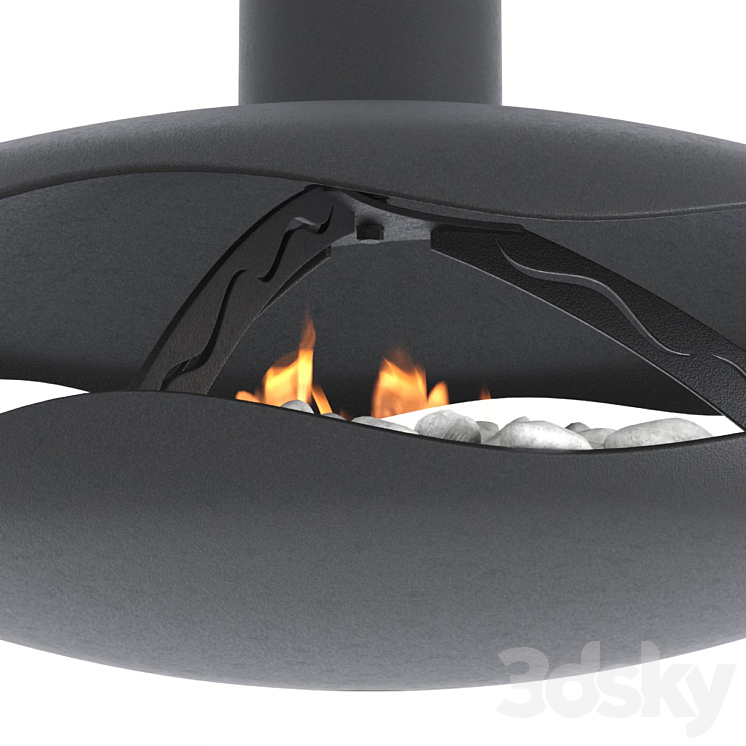 Animated bio-fireplace Perola 3DS Max - thumbnail 2