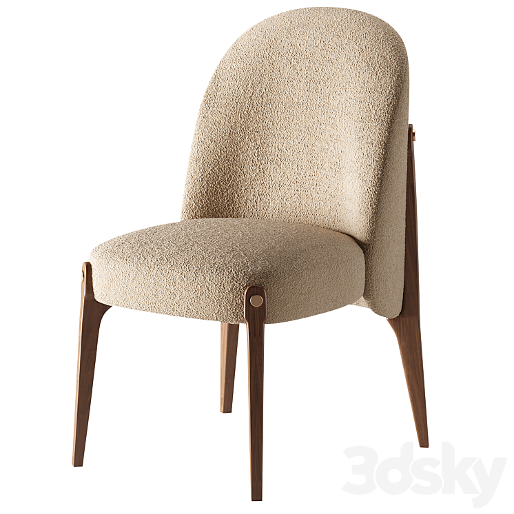 AMES DINING CHAIR 3DS Max Model - thumbnail 2