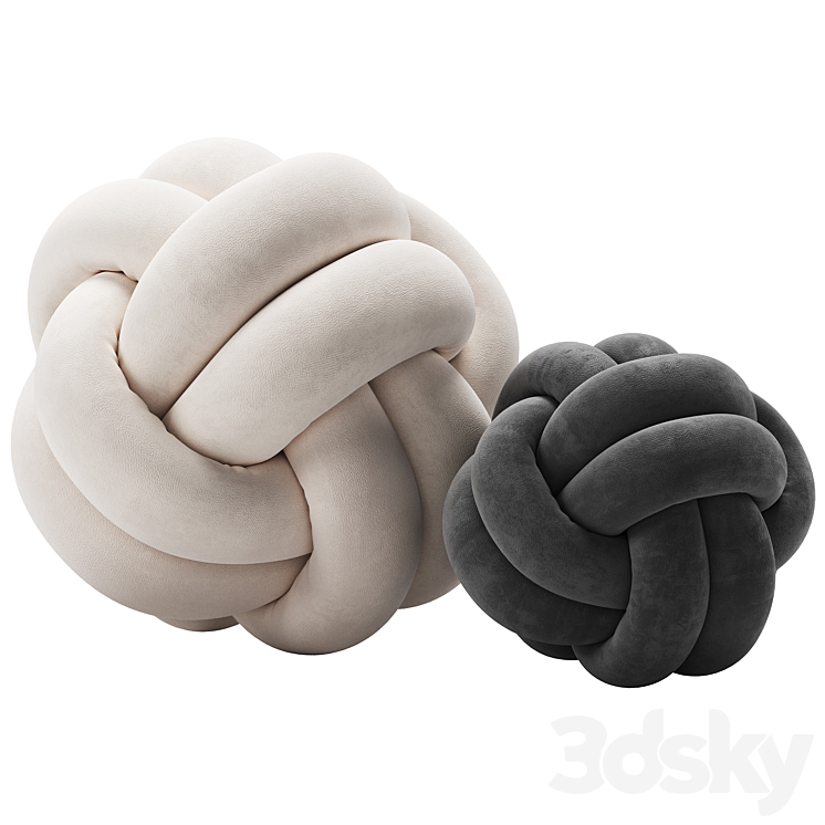 Knot Pillow 2 Layers 3D Model